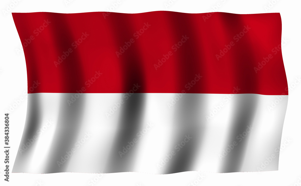 Obraz premium インドネシアの国旗