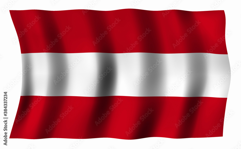 Naklejka premium オーストリアの国旗