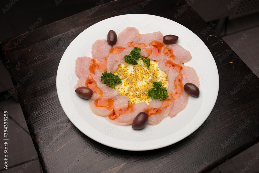 raw meat for a grill on a plate raw meat for a grill on a plate
