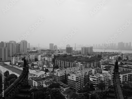 A panoramic view of buildings in China