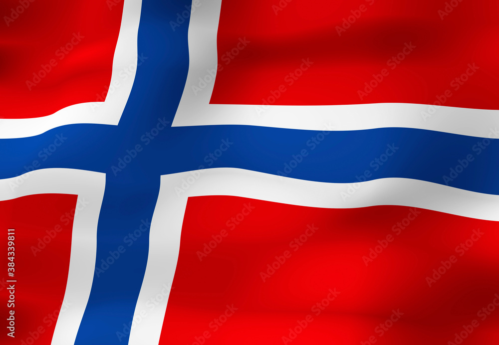 Obraz premium ノルウェーの国旗