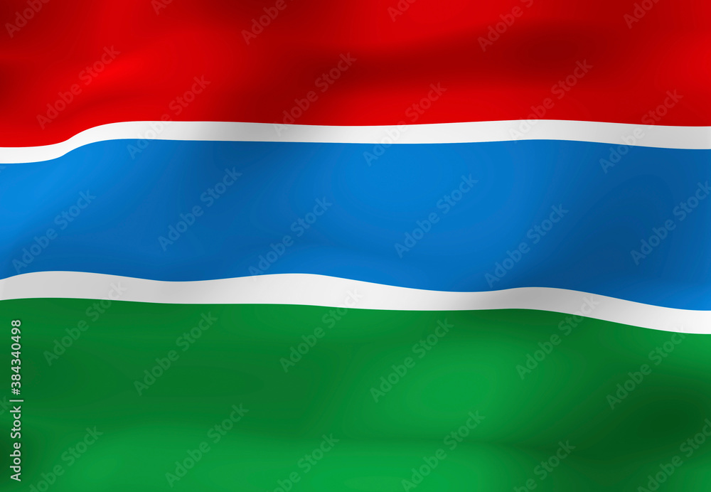 ガンビアの国旗 Stock イラスト Adobe Stock