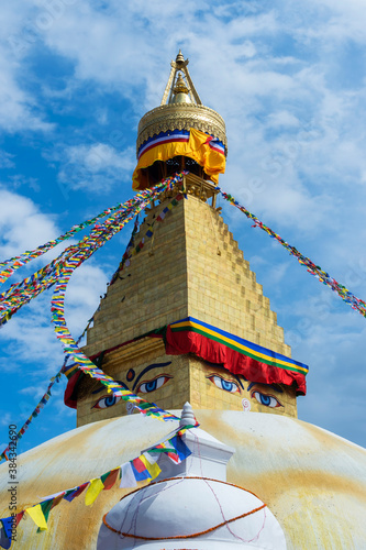 Boudhanath Stupa, Largest Asian Stupa, Unesco World Heritage Site, Kathmandu, Nepal, Asia