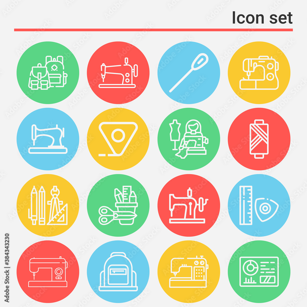 16 pack of materialism lineal web icons set 16 pack of materialism lineal web icons set