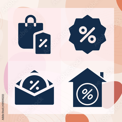 Simple set of mark down related filled icons
