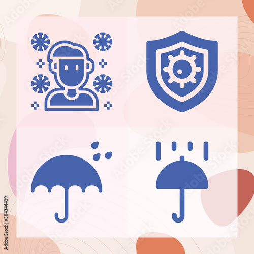 Simple set of imposition related filled icons