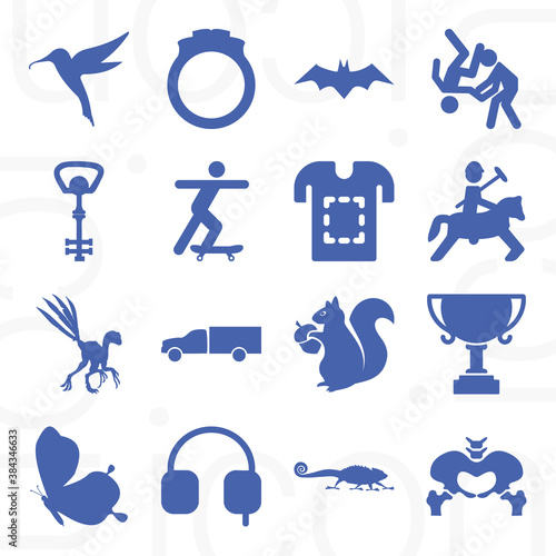 16 pack of incubation  filled web icons set