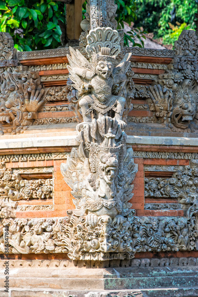 Pura Taman Ayun Temple, Sculptures , Mengwi city, Bali, Indonesia