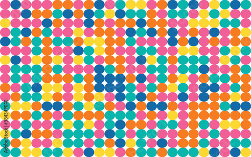 Bubble Color Pattern in Colorful Background vector Illustration