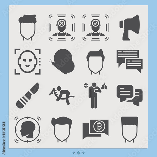 Simple set of challenges related filled icons.