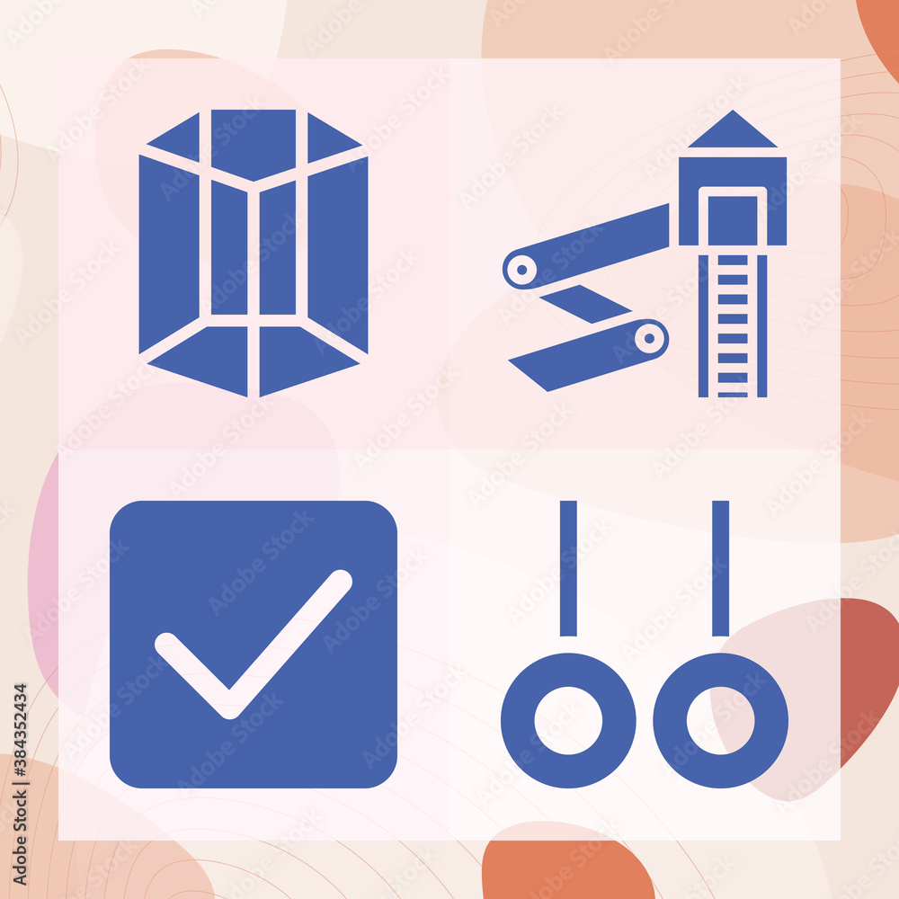 Simple set of valves related filled icons Simple set of valves related filled icons