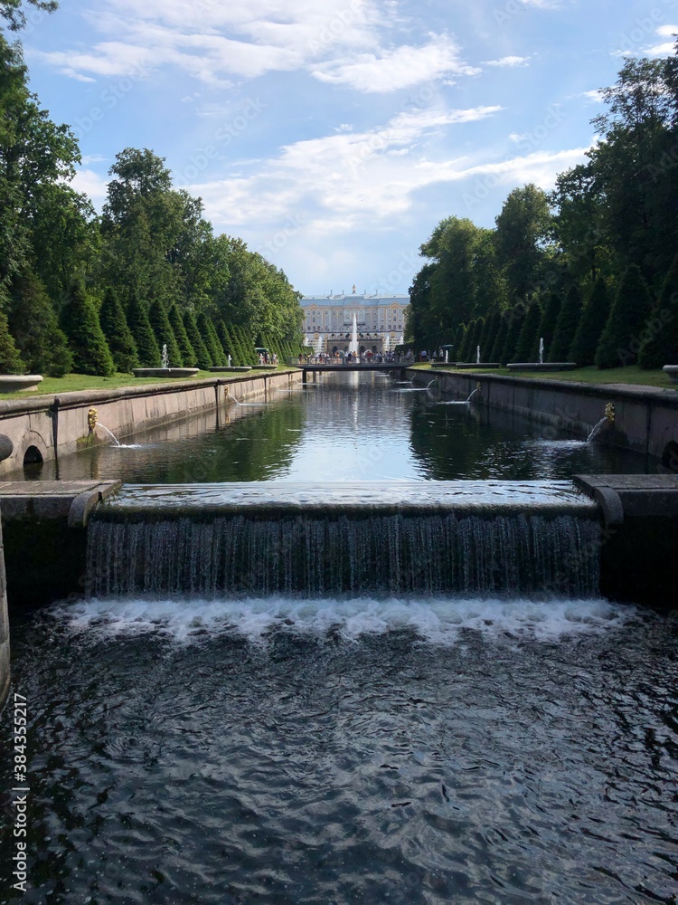 Fototapeta premium dam on the river