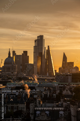 Photography Stunning beautiful landscape cityscape skyline image of London in England during