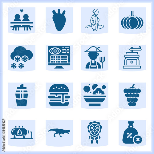 Natural  related simple set. 16  filled