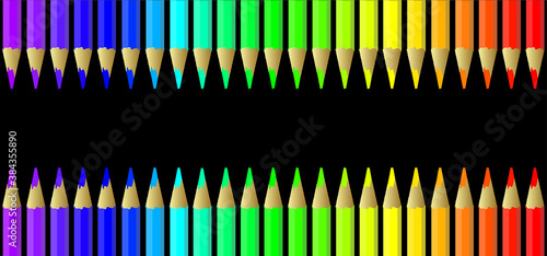 Pencils  rainbow color. Cartoon ball pen icon. Drawing hand pen streak sign for write taking notes  signature  question mark faq  letter or blog  Writing Icon. Painted ink pen. Pencil day Teachers day