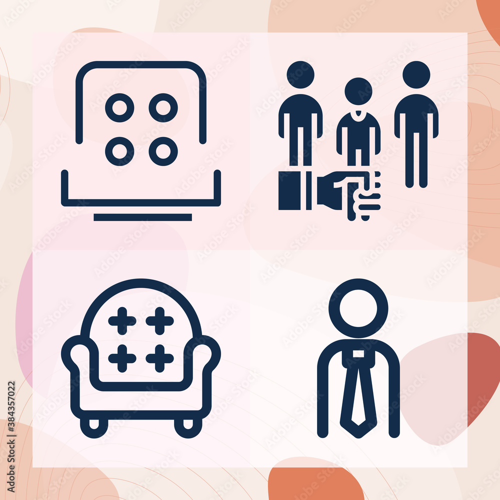 Simple set of election related filled icons Simple set of election related filled icons