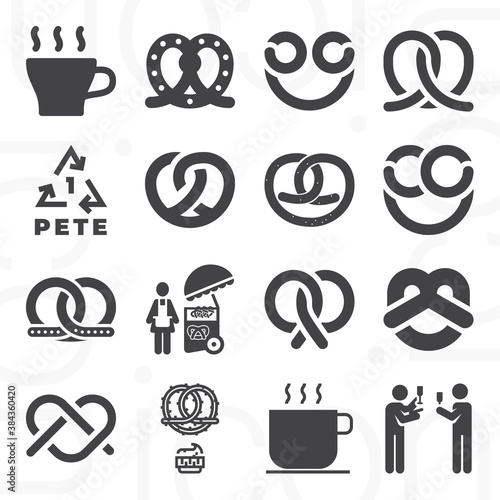 16 pack of pitt  filled web icons set