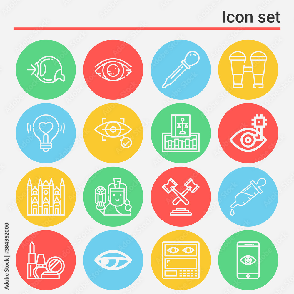 16 pack of judgement lineal web icons set 16 pack of judgement lineal web icons set