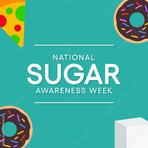 Vector illustration on the theme of National Sugar awareness week observed each year during November.