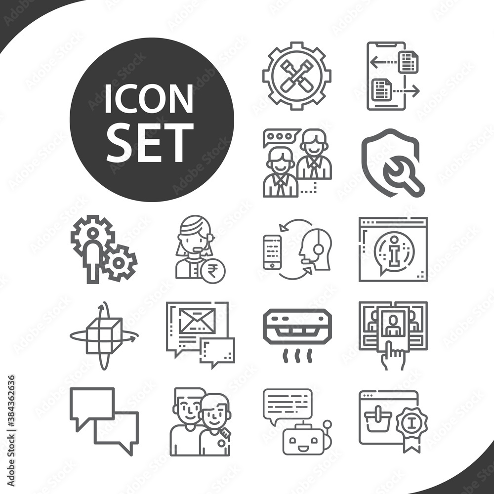 Simple set of reinforcement related lineal icons.