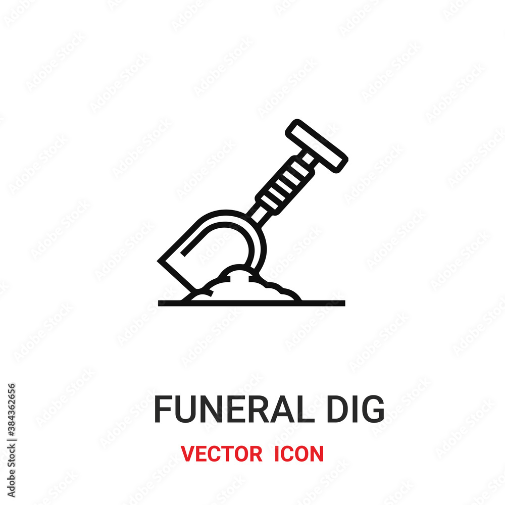 funeral dig icon vector symbol. funeral dig symbol icon vector for your design. Modern outline icon for your website and mobile app design. funeral dig icon vector symbol. funeral dig symbol icon vector for your design. Modern outline icon for your website and mobile app design.