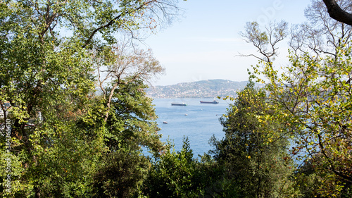 Panoramic view of Istanbul and Bosphorus from Emirgan district
