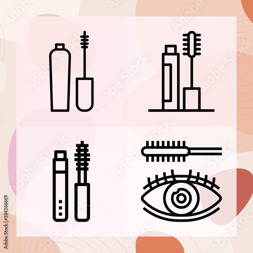 Simple set of round off related lineal icons