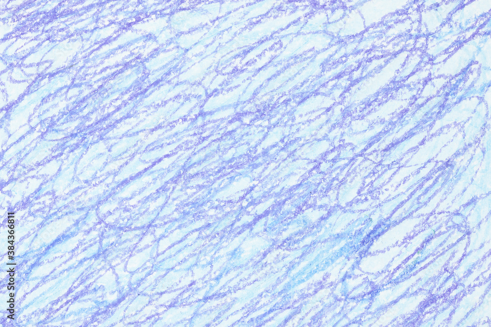 Obraz premium Light blue wax crayon strokes