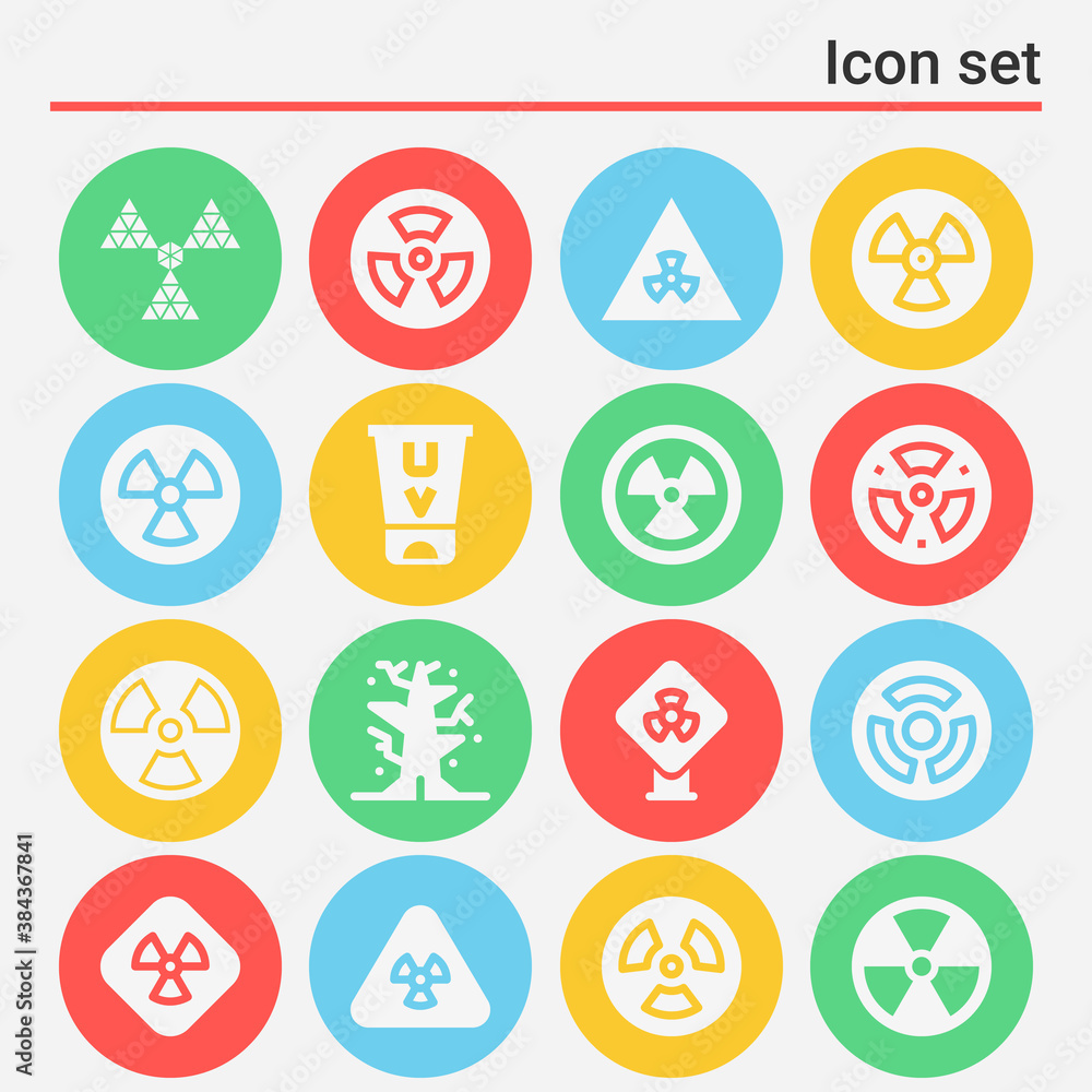 16 pack of ionization filled web icons set 16 pack of ionization filled web icons set