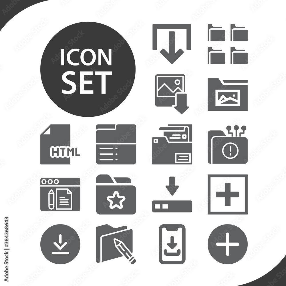 Simple set of functionality related filled icons. Simple set of functionality related filled icons.