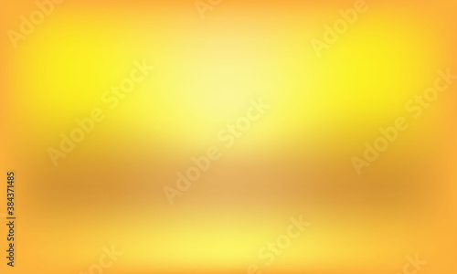 Yellow background, abstract gradient studio room,Abstract blurred yellow gradient background. Vector illustration for your graphic design.