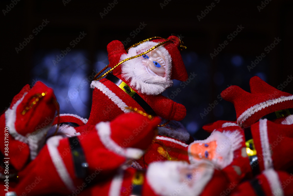 santa claus with gifts for christmas