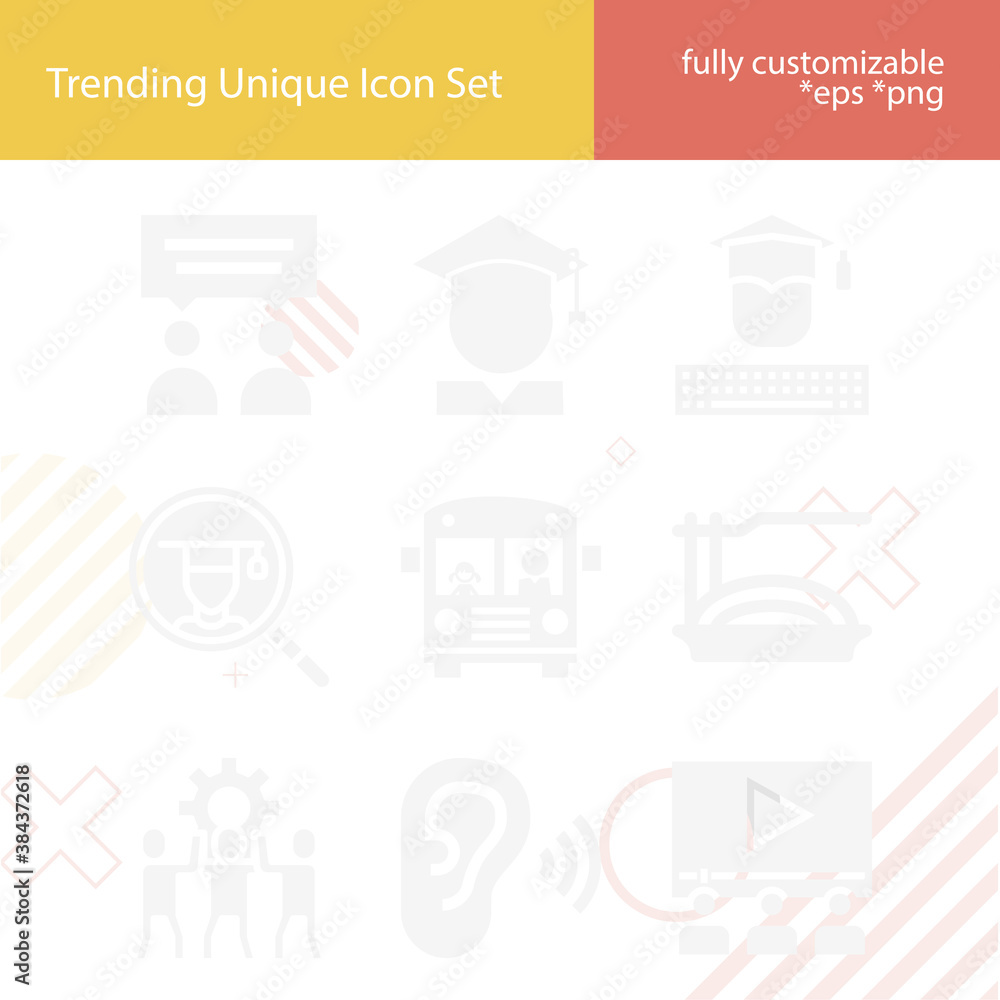 Simple set of attend related filled icons. Simple set of attend related filled icons.
