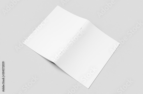 A4 portrait magazine, catalog mockup, saddle stitch.