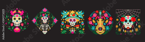 Dia de Los Muertos, Day of the Dead or Mexico Halloween