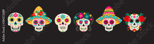 Dia de Los Muertos, Day of the Dead or Mexico Halloween
