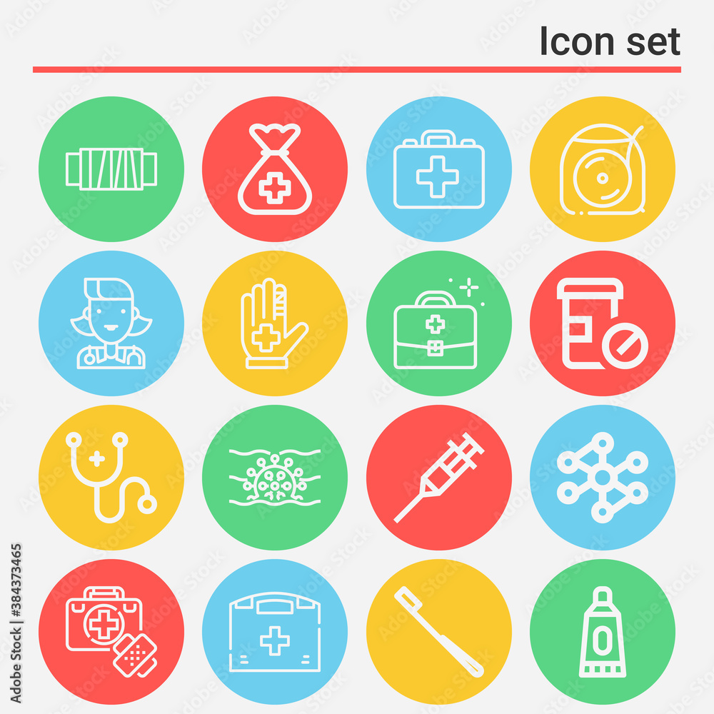 16 pack of practitioner lineal web icons set 16 pack of practitioner lineal web icons set