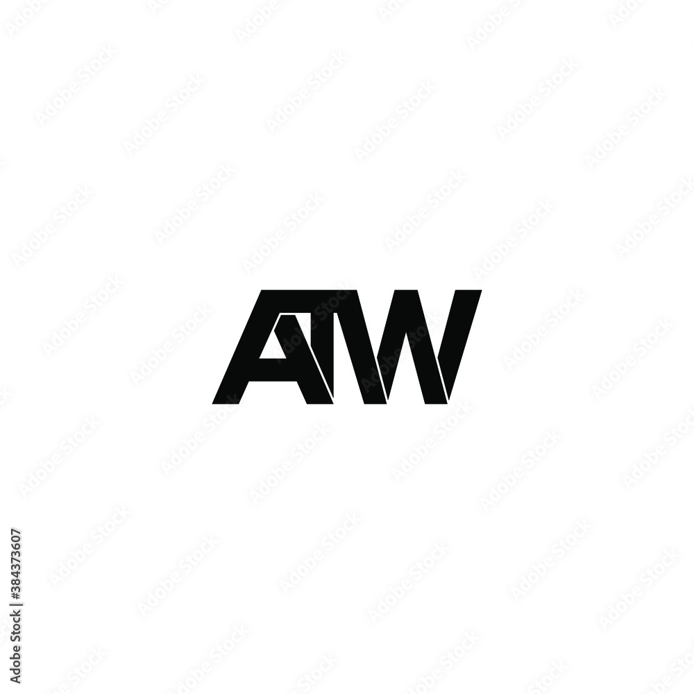 atw letter original monogram logo design atw letter original monogram logo design