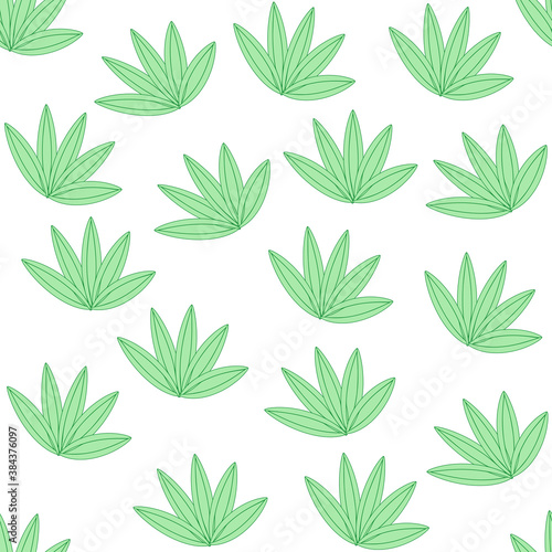 seamless floral background with green color