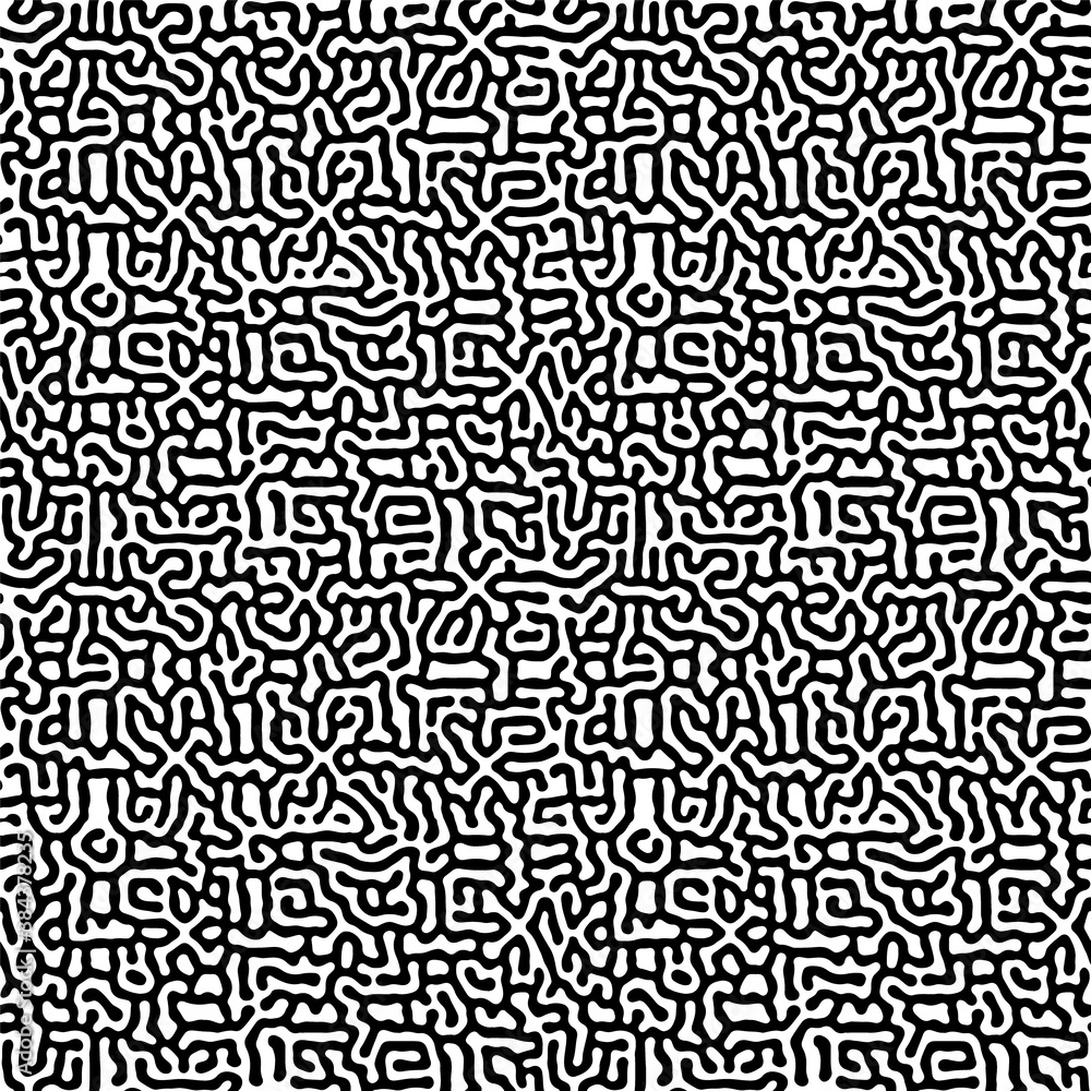 Organic seamless pattern. Black and white textile print. Organic seamless pattern. Black and white textile print.