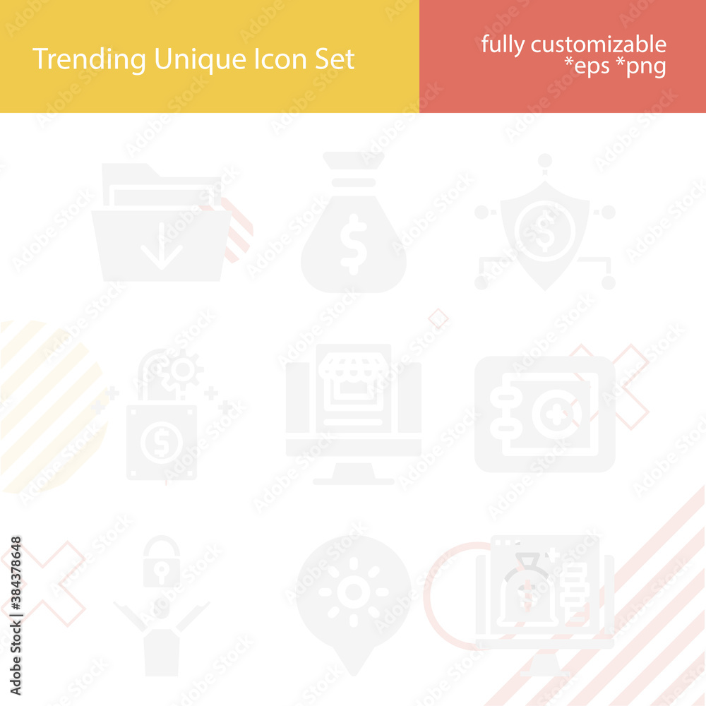 Simple set of dollar related filled icons. Simple set of dollar related filled icons.