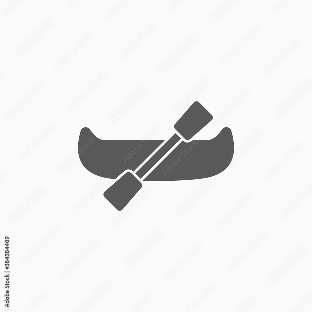 canoe icon, rowboat vector illustration canoe icon, rowboat vector illustration