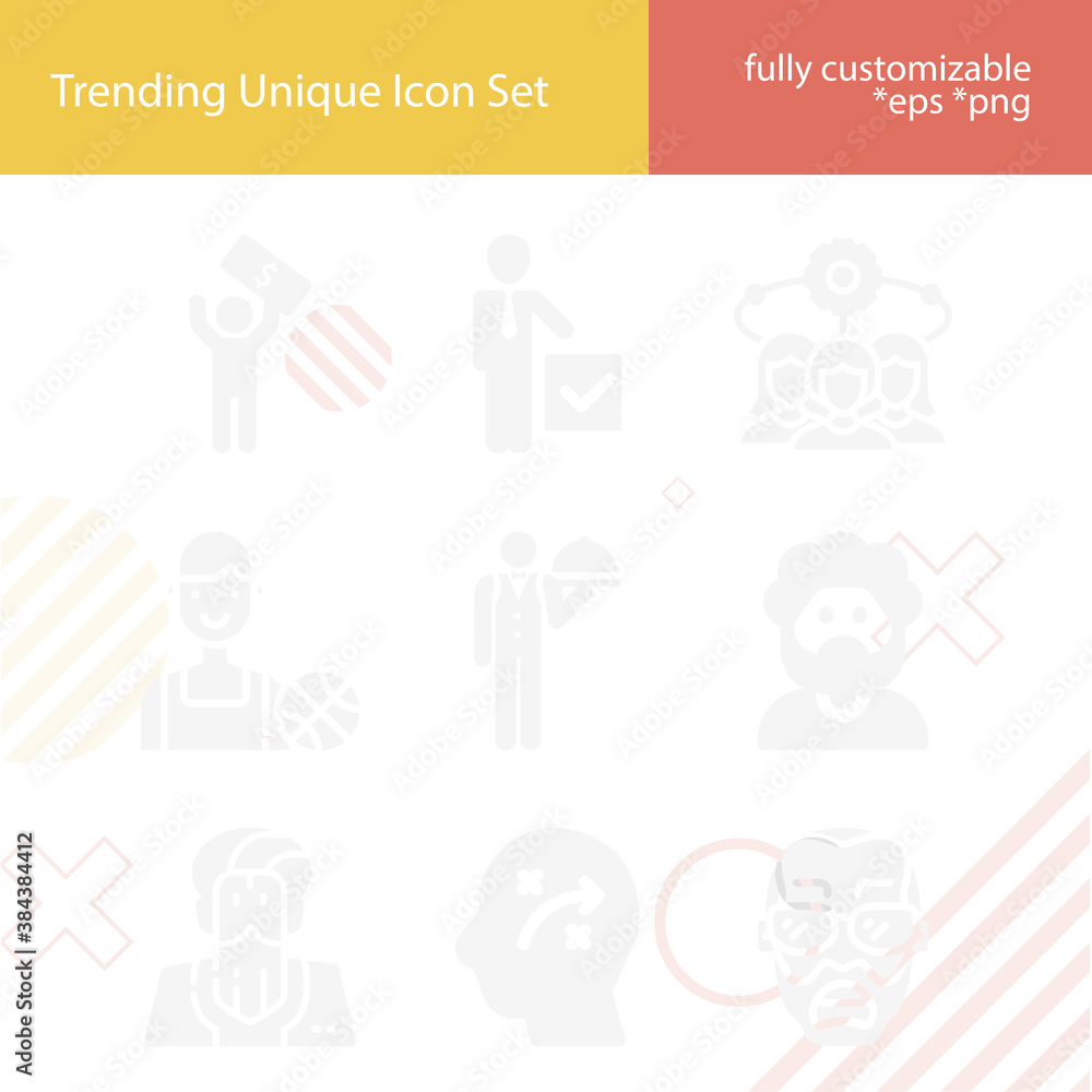 Simple set of handsome related filled icons. Simple set of handsome related filled icons.