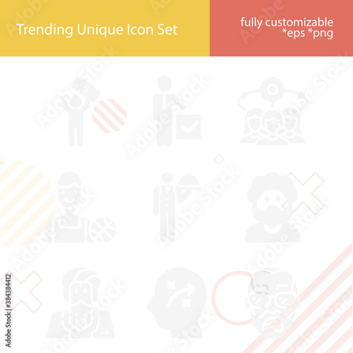 Simple set of handsome related filled icons.