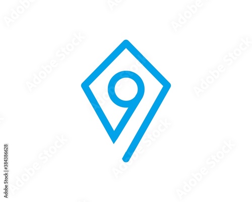 pet kite logo vector
