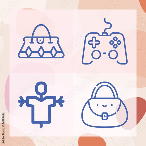 Simple set of unreasonable related lineal icons
