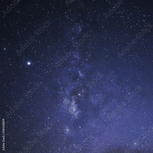 starry night sky with Milky way galaxy