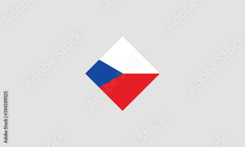 Free Download Czech Republic, Czechia flag diamond vector illustration - GFXLoad