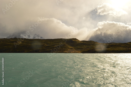 Hiking around the stunning but dramatic Torres del Paine National Park in Patagonia, Chile