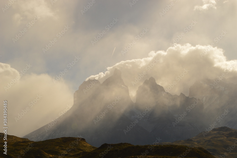 Hiking around the stunning but dramatic Torres del Paine National Park in Patagonia, Chile Hiking around the stunning but dramatic Torres del Paine National Park in Patagonia, Chile